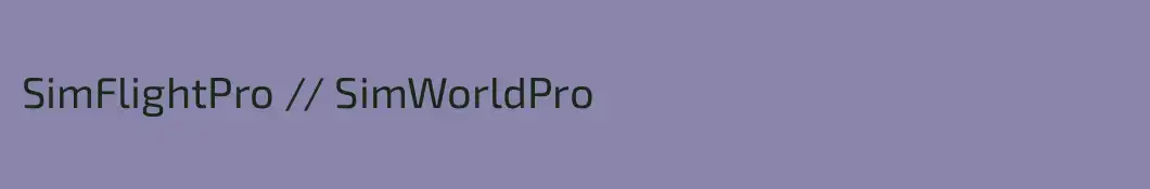 SimFlightPro // SimWorldPro